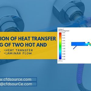 CFD simulation of heat transfer in the mixing of two hot and cold flows
