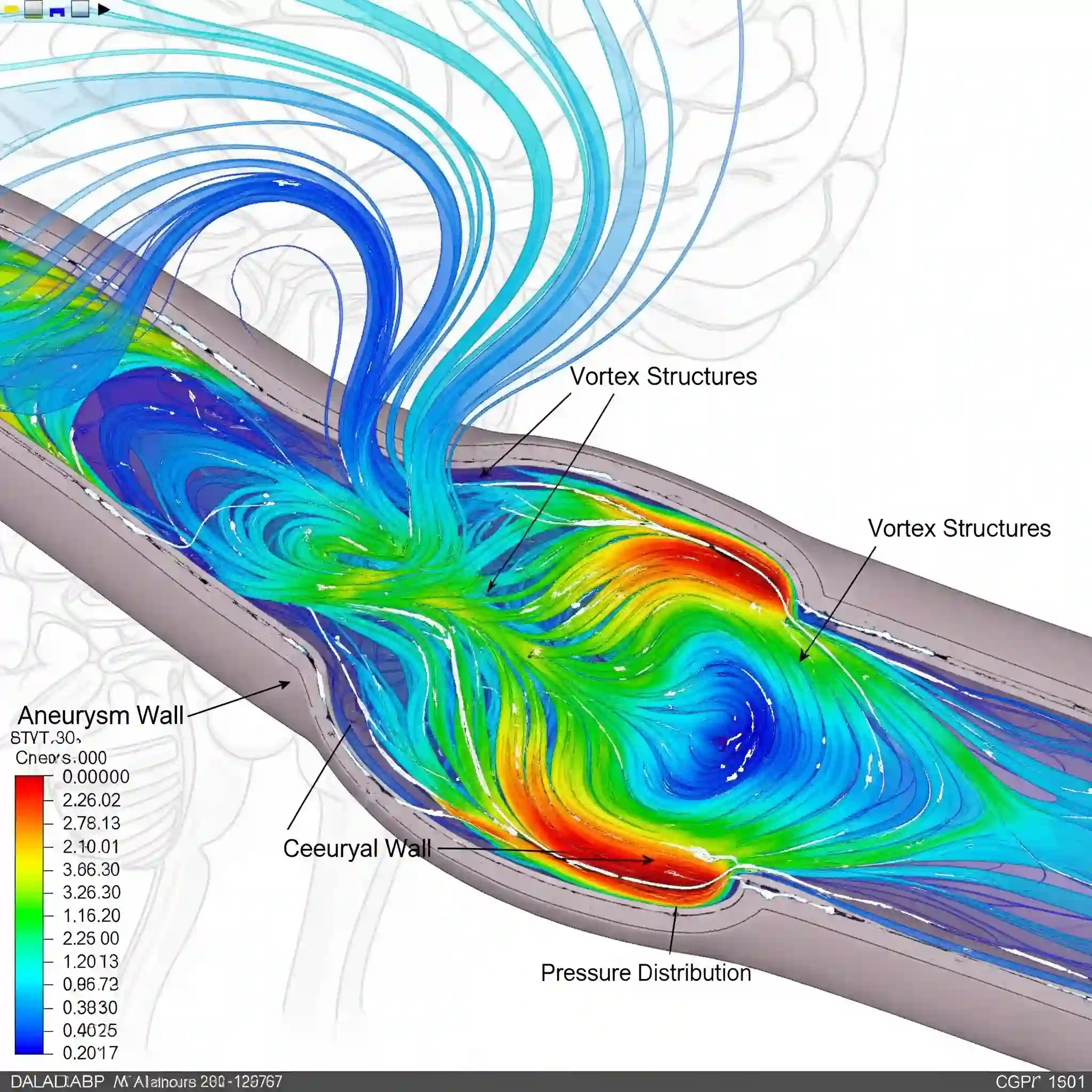 CFD simulation of nanoparticles in the bloodstream for targeted drug delivery to a tumor site.